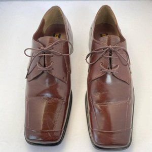 Stacy Adams Brown leather Lace-up Dress Casual shoes Men size 10.5 M